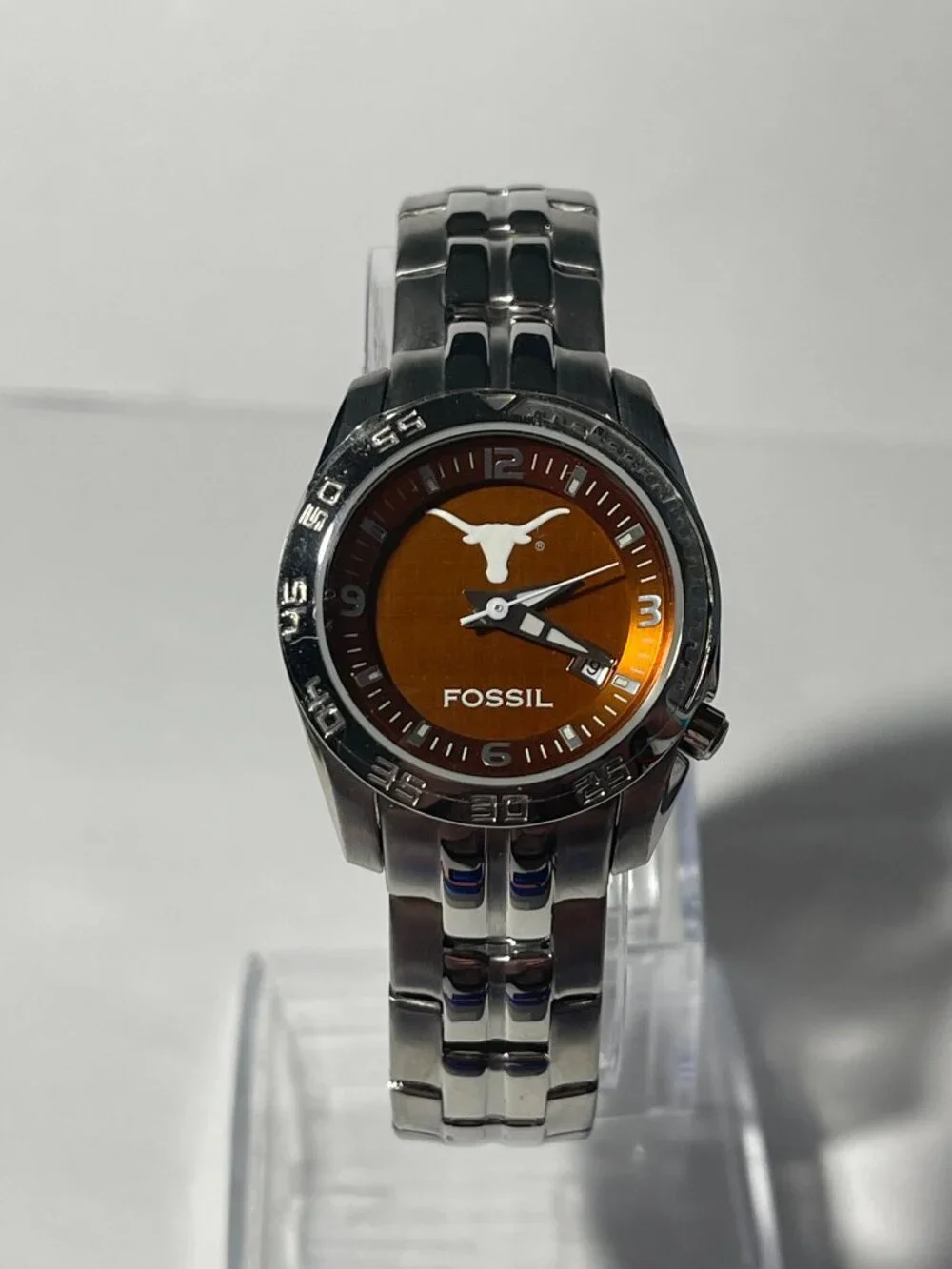 Texas Longhorns NCAA Stainless-Steel Women's Watch by Fossil NEW